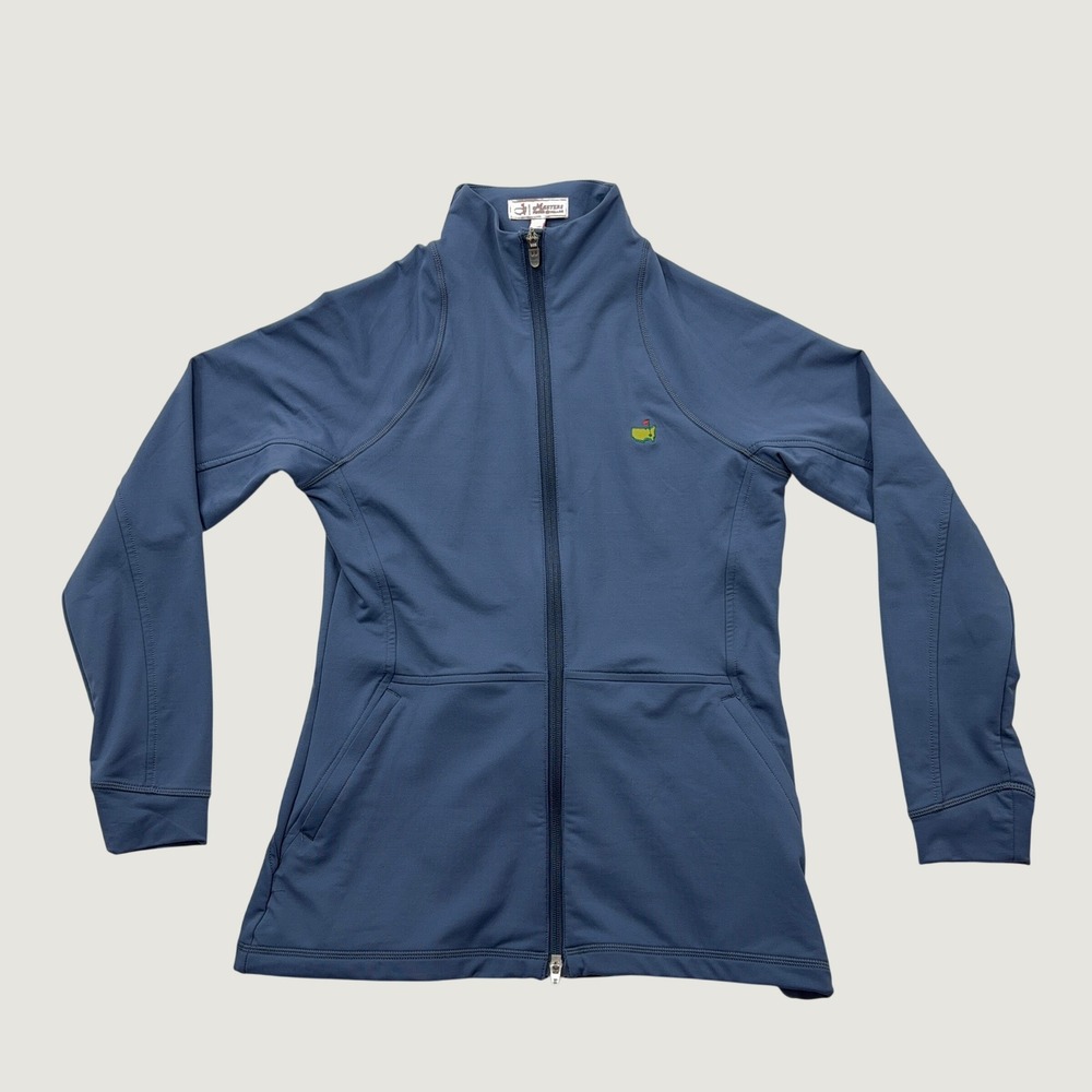 Peter Millar Jacket Masters Full Zip Size S Performance Stretch Blue Womens